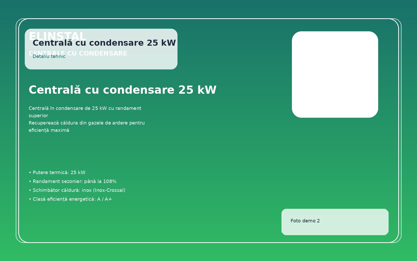 Centrală cu condensare 25 kW foto 2