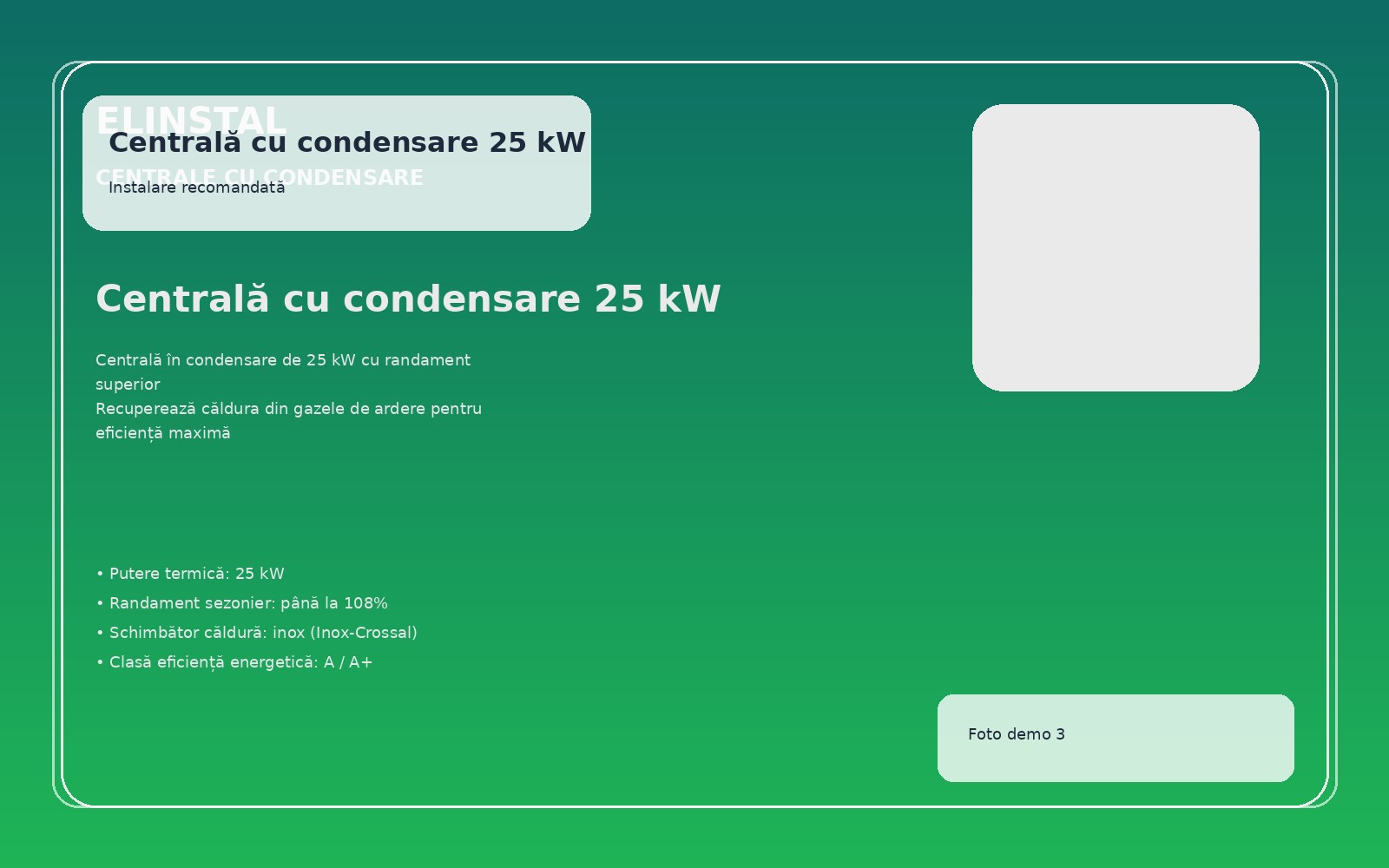 Centrală cu condensare 25 kW foto 3